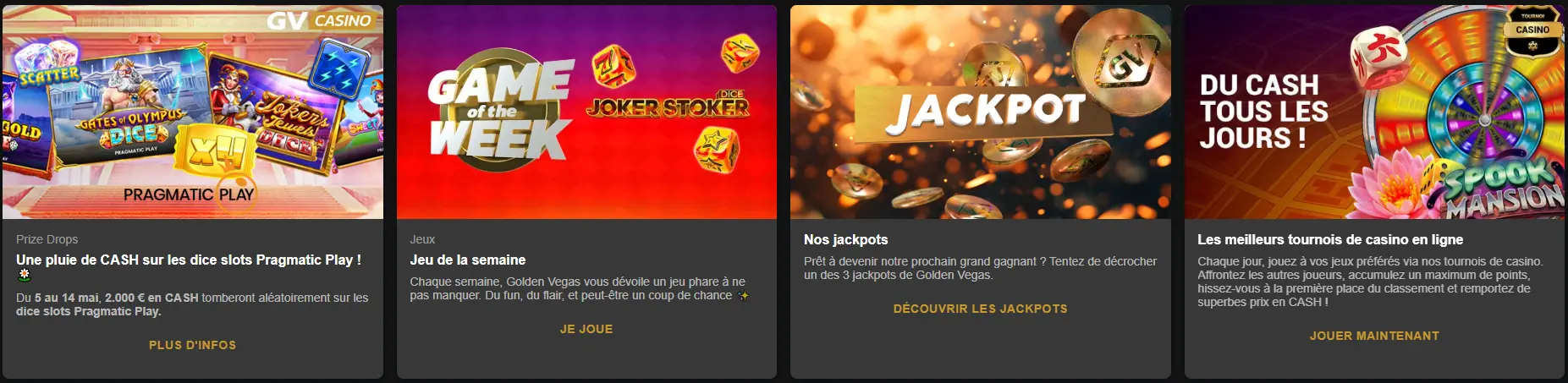 Découvrez des Promotions Explosives GOLDEN VEGAS